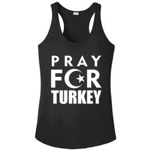 Pray For Turkey Pray For Türkiye I Stand With Turkey Flag Gift Ladies PosiCharge Competitor Racerback Tank