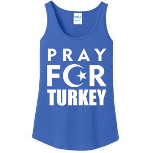 Pray For Turkey Pray For Türkiye I Stand With Turkey Flag Gift Ladies Essential Tank