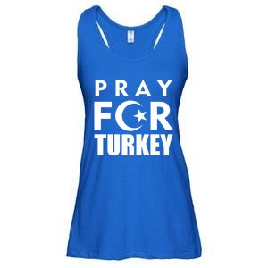 Pray For Turkey Pray For Türkiye I Stand With Turkey Flag Gift Ladies Essential Flowy Tank