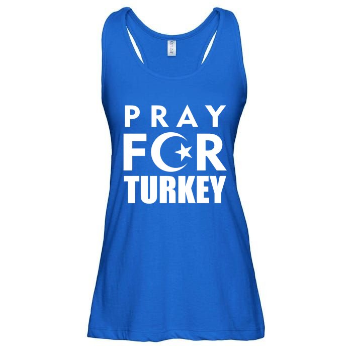 Pray For Turkey Pray For Türkiye I Stand With Turkey Flag Gift Ladies Essential Flowy Tank