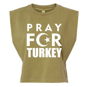 Pray For Turkey Pray For Türkiye I Stand With Turkey Flag Gift Garment-Dyed Women's Muscle Tee