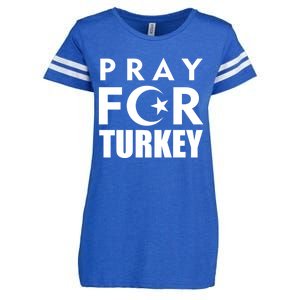 Pray For Turkey Pray For Türkiye I Stand With Turkey Flag Gift Enza Ladies Jersey Football T-Shirt