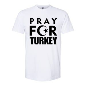 Pray For Turkey Pray For Türkiye I Stand With Turkey Flag Gift Softstyle CVC T-Shirt