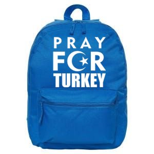 Pray For Turkey Pray For Türkiye I Stand With Turkey Flag Gift 16 in Basic Backpack