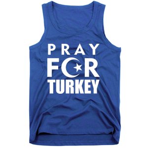 Pray For Turkey Pray For Türkiye I Stand With Turkey Flag Gift Tank Top