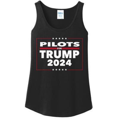 Pilots For Trump 2024 President Republican Pilots Ladies Essential Tank