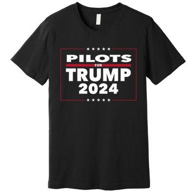 Pilots For Trump 2024 President Republican Pilots Premium T-Shirt