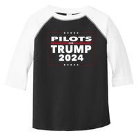 Pilots For Trump 2024 President Republican Pilots Toddler Fine Jersey T-Shirt