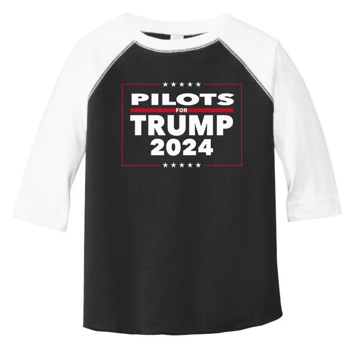 Pilots For Trump 2024 President Republican Pilots Toddler Fine Jersey T-Shirt