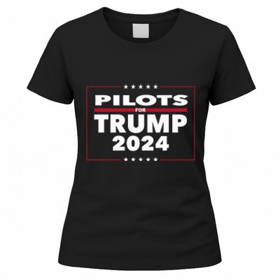 Pilots For Trump 2024 President Republican Pilots Women's T-Shirt