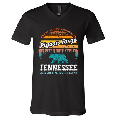 Pigeon Forge Tennessee Great Smoky Mountains Trip Gifts V-Neck T-Shirt