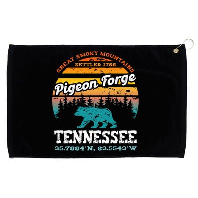 Pigeon Forge Tennessee Great Smoky Mountains Trip Gifts Grommeted Golf Towel