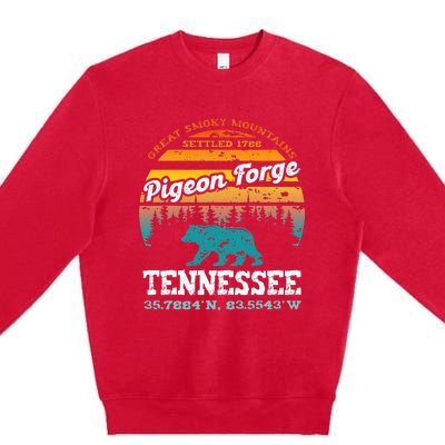 Pigeon Forge Tennessee Great Smoky Mountains Trip Gifts Premium Crewneck Sweatshirt