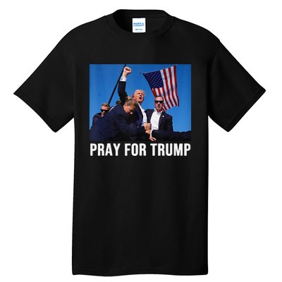 Pray For Trump Trump Shooter Trump Getting Shot Tall T-Shirt