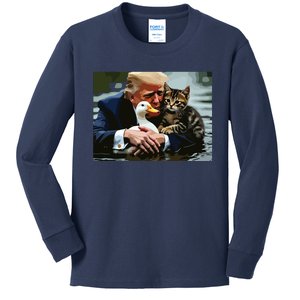 Pets For Trump Protect Our Pets Save Our Pets Kids Long Sleeve Shirt