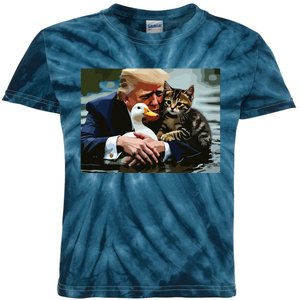 Pets For Trump Protect Our Pets Save Our Pets Kids Tie-Dye T-Shirt