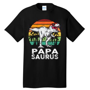 Papasaurus Funny T Rex Dinosaur Papa Saurus Family Matching Tall T-Shirt