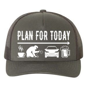 Plan For Today Coffee Welding Cars Beer Yupoong Adult 5-Panel Trucker Hat