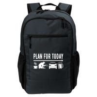 Plan For Today Coffee Welding Cars Beer Backpack