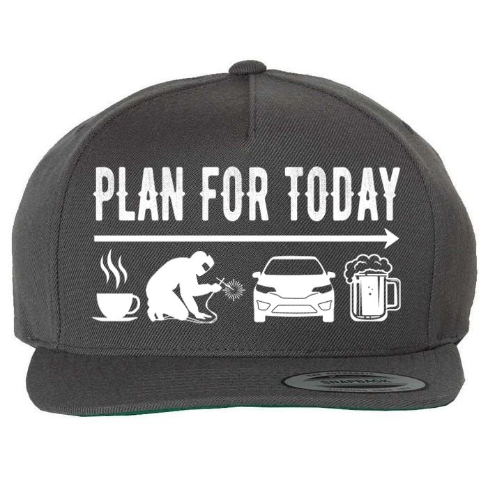 Plan For Today Coffee Welding Cars Beer Wool Snapback Cap