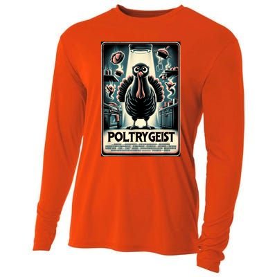 Poltrygeist Funny Thanksgiving Cooling Performance Long Sleeve Crew