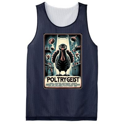 Poltrygeist Funny Thanksgiving Mesh Reversible Basketball Jersey Tank