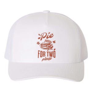 Pie For Two Please Thanksgiving Pregnancy Announcement Yupoong Adult 5-Panel Trucker Hat