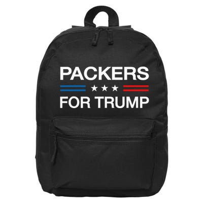 Packers For Trump Funny Election 2024 Vote Warehouse Packer 16 in Basic Backpack