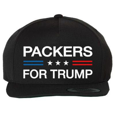Packers For Trump Funny Election 2024 Vote Warehouse Packer Wool Snapback Cap