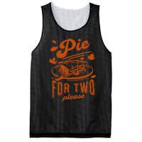 Pie For Two Please Fall Vibes Thanksgiving Pregnancy Reveal Mesh Reversible Basketball Jersey Tank