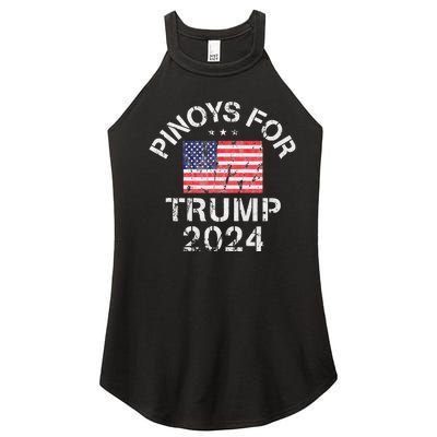 Pinoys For Trump 2024 Women’s Perfect Tri Rocker Tank