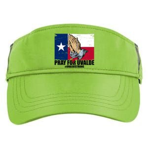 Pray For Uvalde Texas Strong Adult Drive Performance Visor