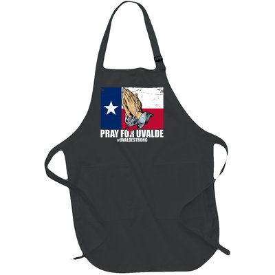 Pray For Uvalde Texas Strong Full-Length Apron With Pockets