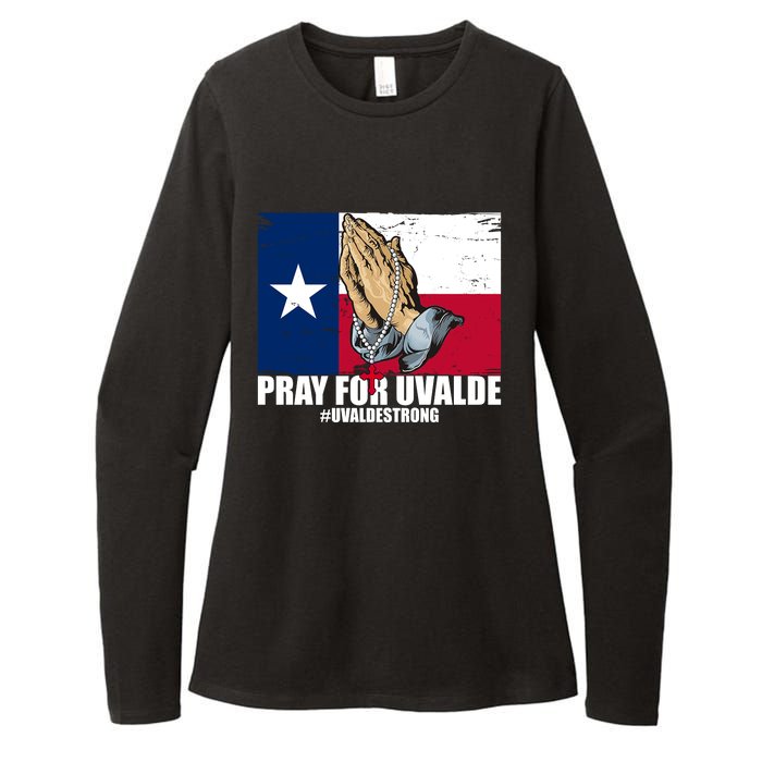 Pray For Uvalde Texas Strong Womens CVC Long Sleeve Shirt