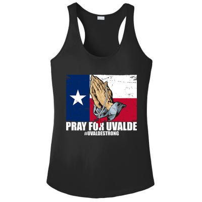 Pray For Uvalde Texas Strong Ladies PosiCharge Competitor Racerback Tank