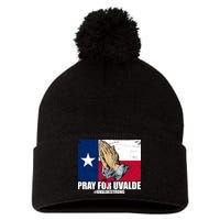 Pray For Uvalde Texas Strong Pom Pom 12in Knit Beanie