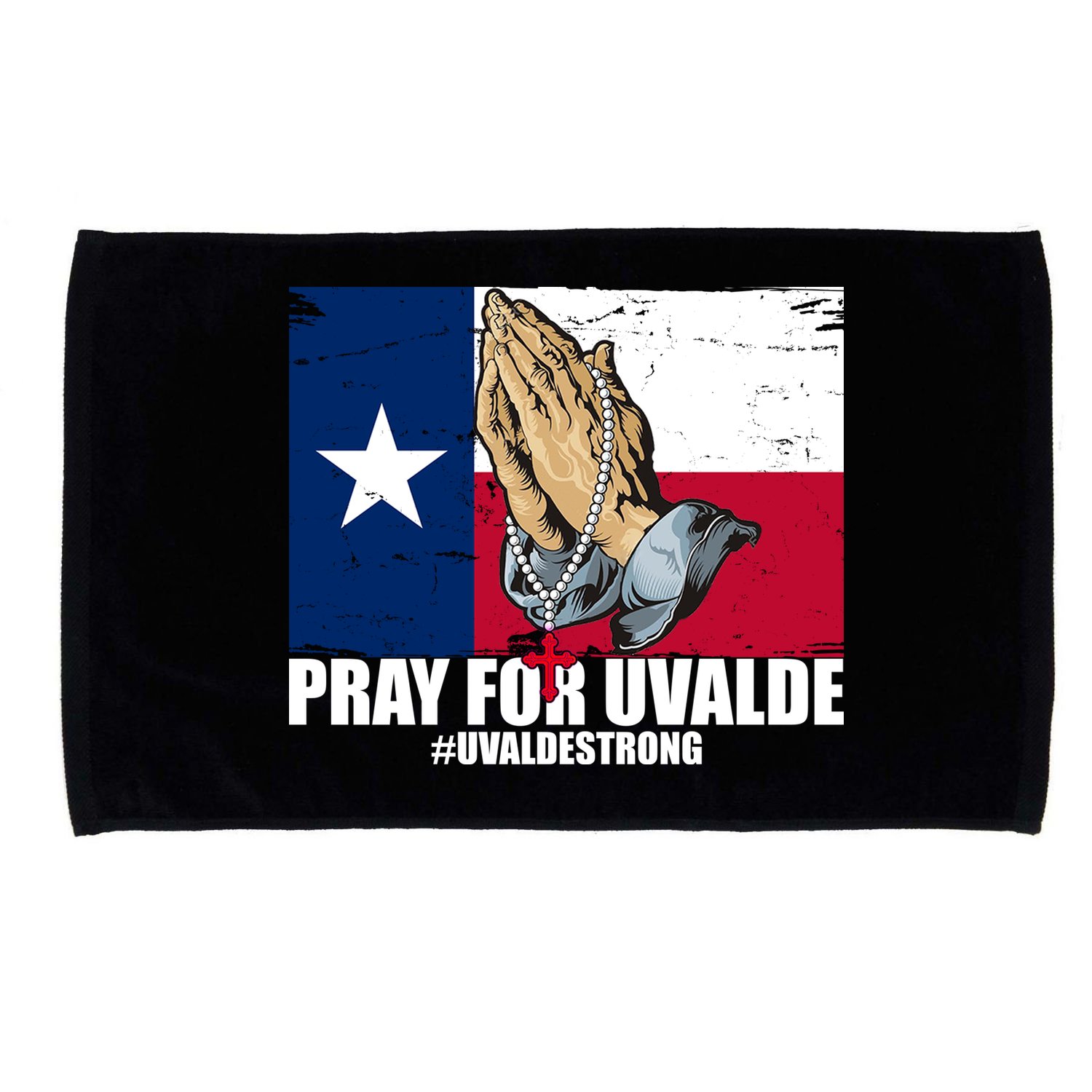 Pray For Uvalde Texas Strong Microfiber Hand Towel