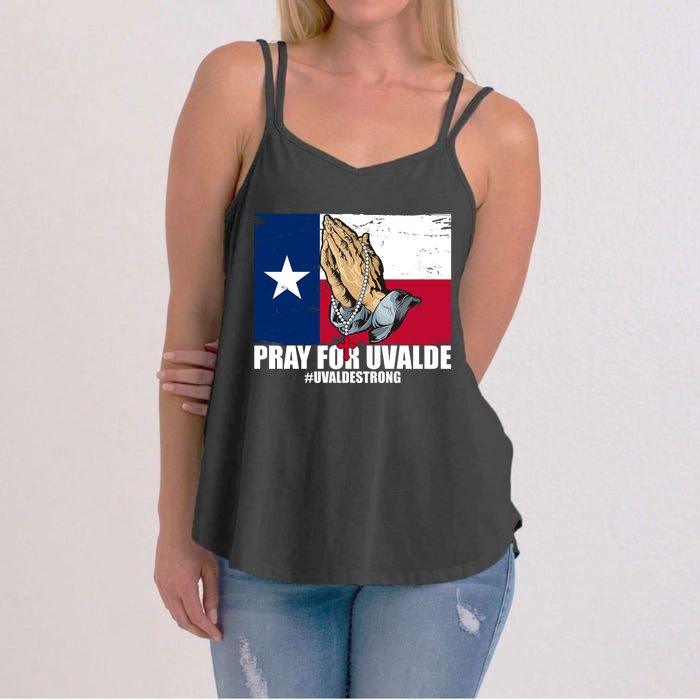 Pray For Uvalde Texas Strong Women's Strappy Tank