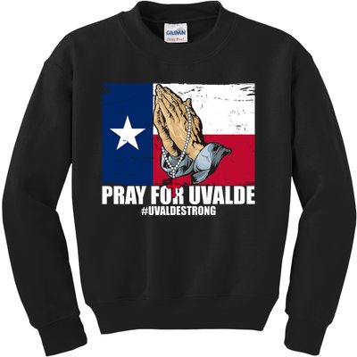 Pray For Uvalde Texas Strong Kids Sweatshirt