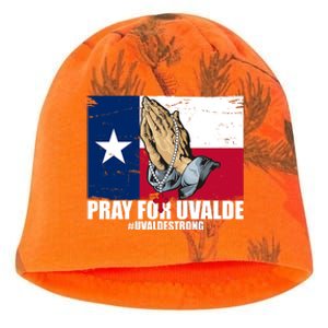 Pray For Uvalde Texas Strong Kati - Camo Knit Beanie