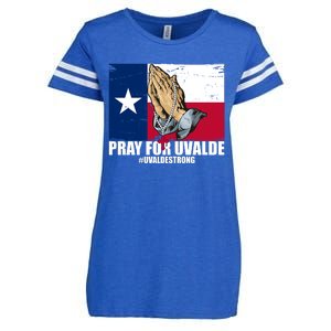 Pray For Uvalde Texas Strong Enza Ladies Jersey Football T-Shirt