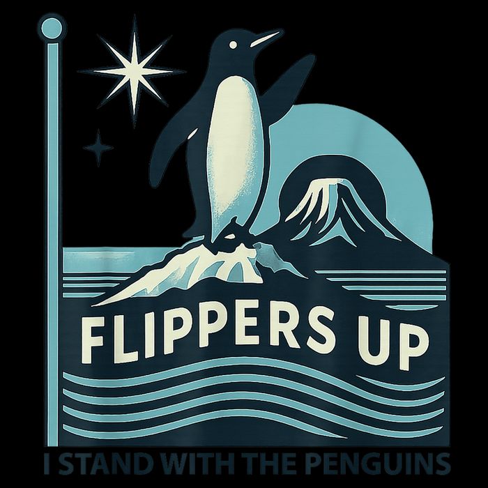 Penguin Flippers Up I Stand With The Penguins Wool Snapback Cap