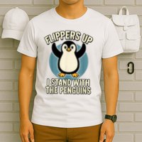  Penguin Flippers Up I Stand With The Penguins T-Shirt