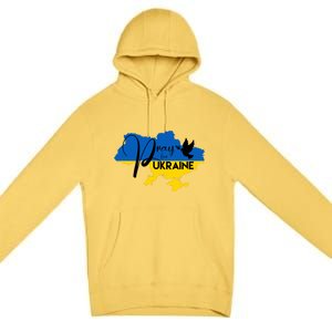 Pray For Ukraine Dove Premium Pullover Hoodie