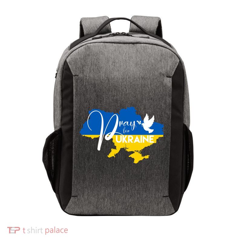 Pray For Ukraine Dove Vector Backpack