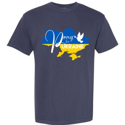 Pray For Ukraine Dove Garment-Dyed Heavyweight T-Shirt