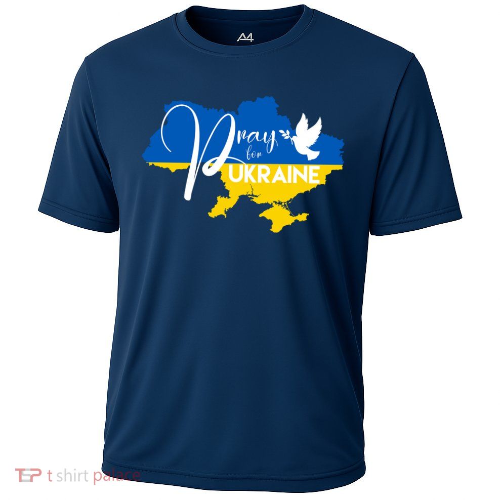 Pray For Ukraine Dove Cooling Performance Crew T-Shirt