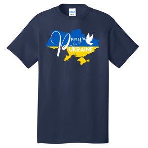 Pray For Ukraine Dove Tall T-Shirt