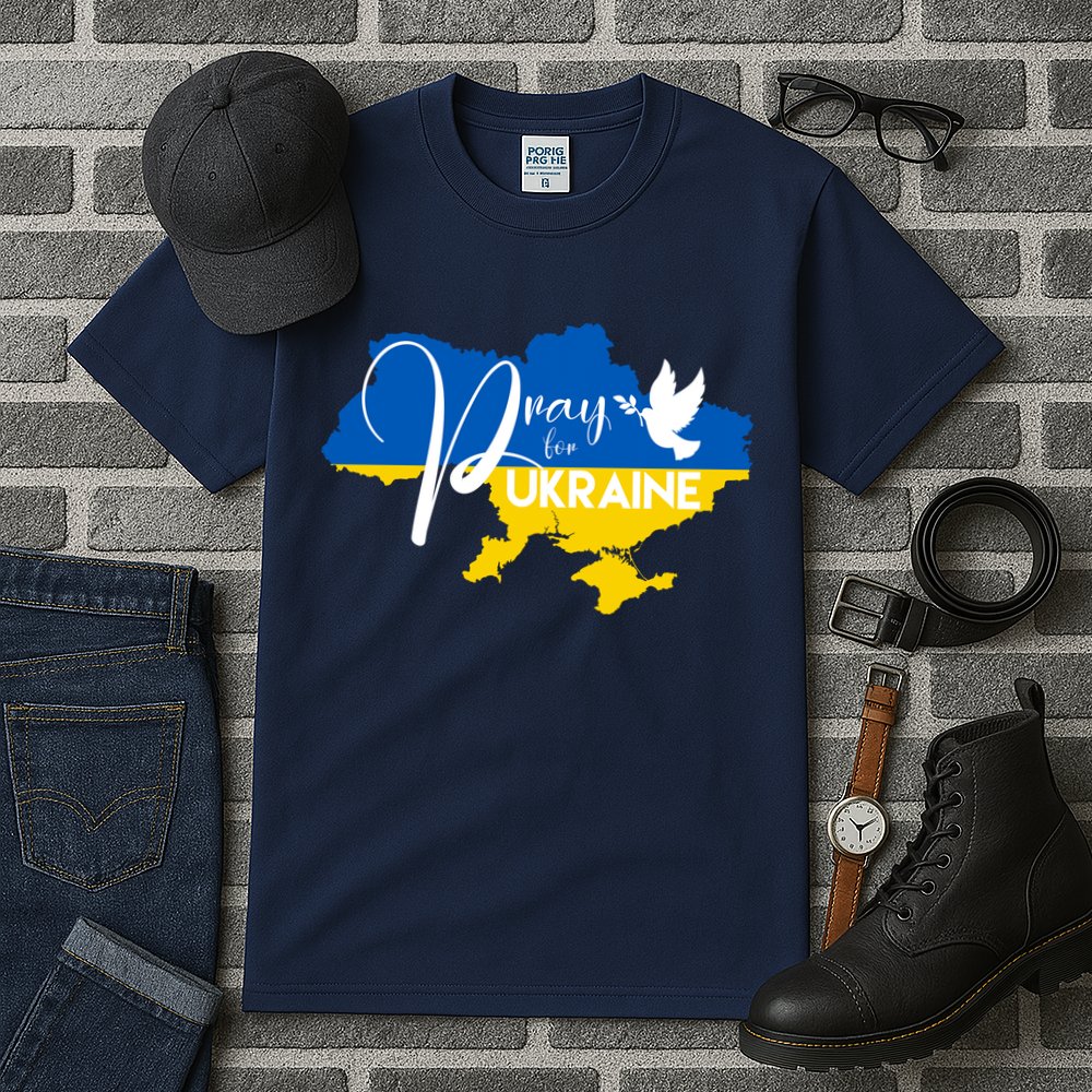 Pray For Ukraine Dove Tall T-Shirt