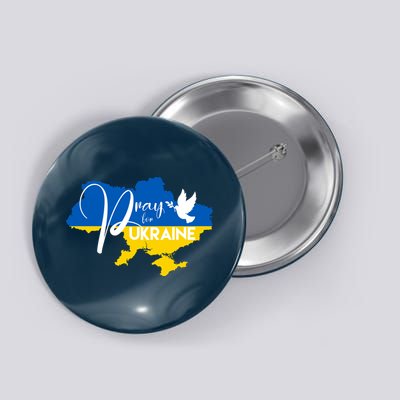 Pray For Ukraine Dove Button